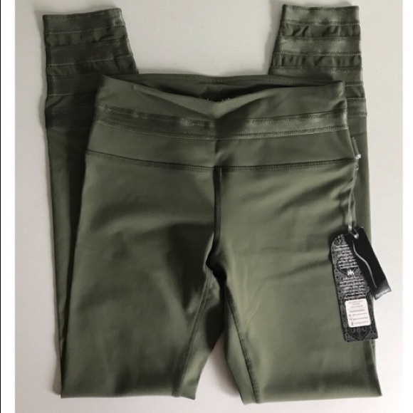 Kyodan Pants - {Kyodan} Green Mesh Inset Leggings